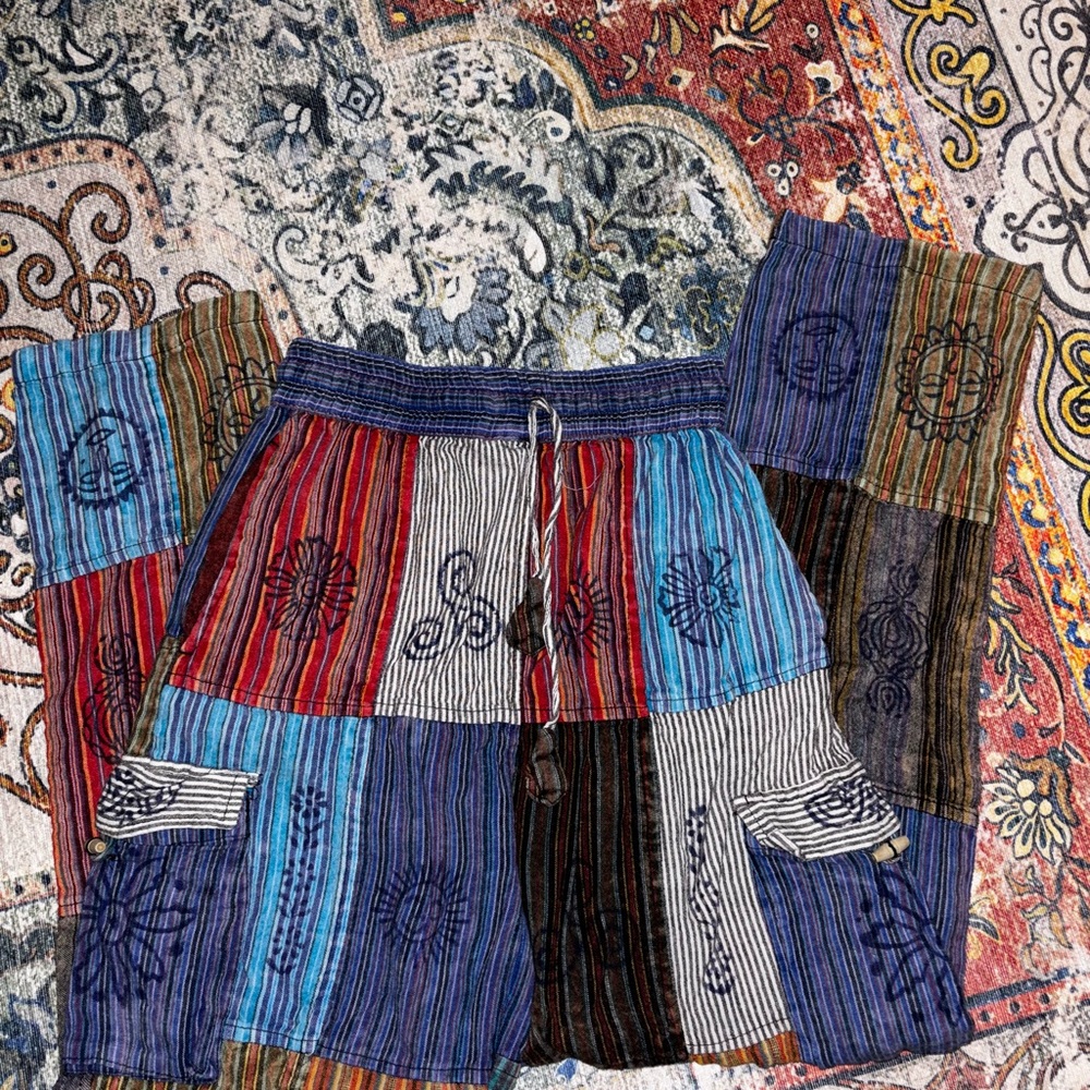 Hippie Style Multicolor Patchwork Rising Internat… - image 2